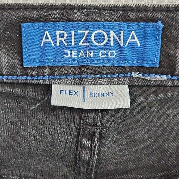 Arizona Jean Co Men's 32x30 Distressed Flex 360 Slim Fit Skinny Jeans Black - Picture 8 of 16